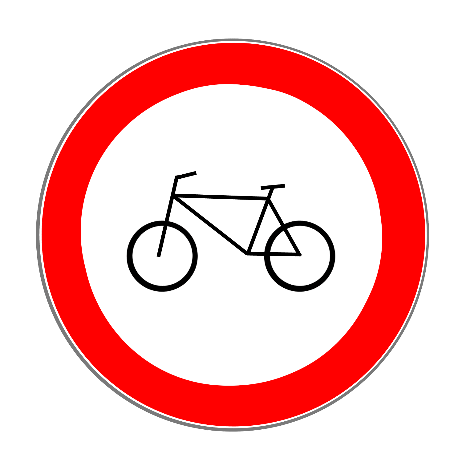 VZ 254: Verbot für den Radverkehr