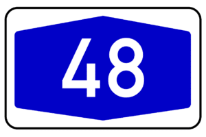 Zeichen 405 (Nummernschild für Autobahnen)