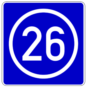 Zeichen 406 (Knotenpunkte der Autobahnen)