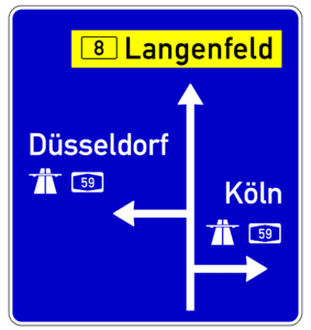 Zeichen 440 (Vorwegweiser)