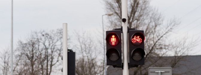 Eine Ampel speziell fürs Fahrrad