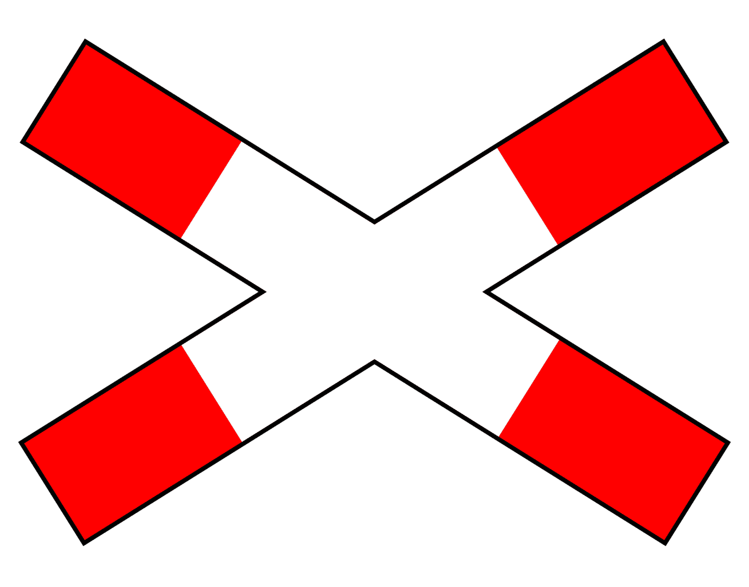 Andreaskreuz Mit Pfeil Nach Rechts Andreaskreuz (Verkehrszeichen 201) | Regeln gemäß StVO