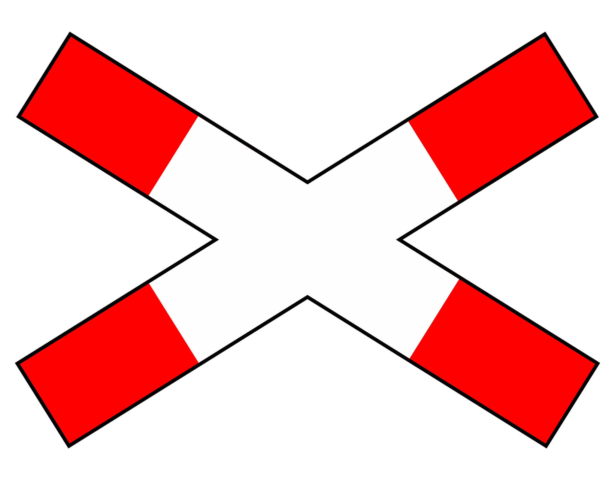 Andreaskreuz (Verkehrszeichen 201) Regeln gemäß StVO