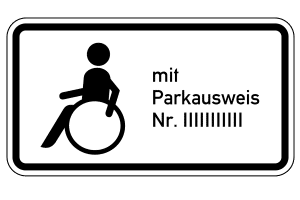 Nur der Behindertenparkausweis rechtfertigt die Nutzung eines Behindertenparkplatzes, nicht etwa der Behindertenausweis.
