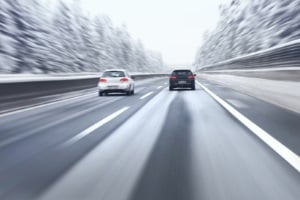 In Finnland auf der Autobahn: Die Geschwindigkeit muss auch der Witterung angepasst werden.