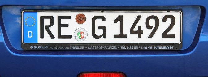 Nummernschild verloren: Was tun?