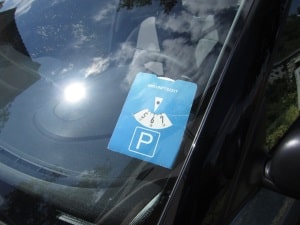 Parken ohne Parkscheiben wird in Dänemark relativ oft geahndet.