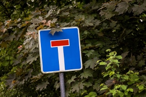 Beim Parken im Wendehammer einer Sackgasse ist besondere Vorsicht geboten.