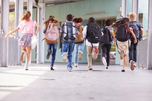 Die Radfahrprüfung findet nicht nur im Klassenraum statt.