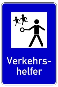 Wirkungsstätte der Schülerlotsen: Das Verkehrsschild Nummer 356 markiert diese.