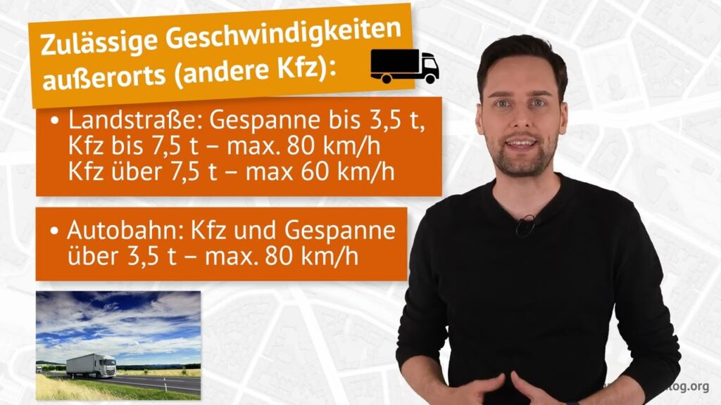 An diese Geschwindigkeiten müssen Sie sich außerorts halten!