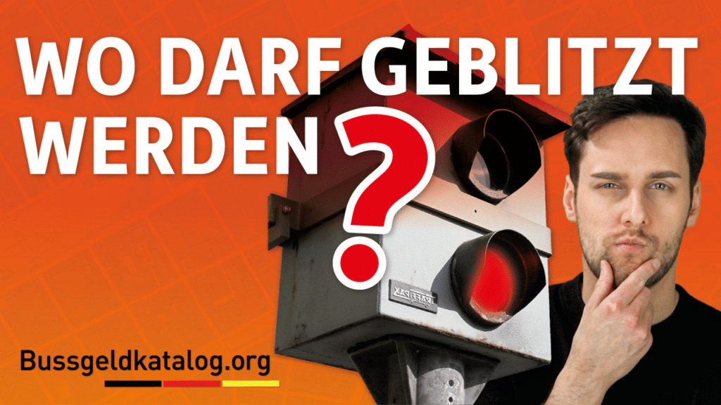 Mit unserem Video erfahren Sie, wo Blitzer in Deutschland für Geschwindigkeitskontrollen aufgestellt werden dürfen.