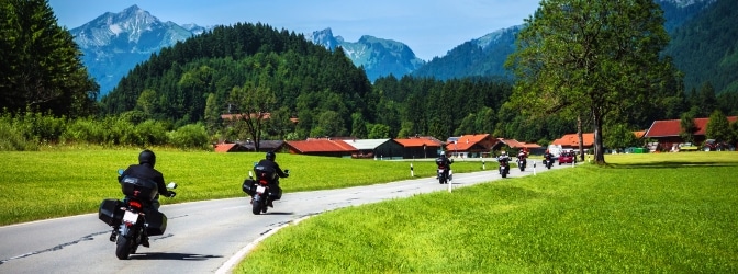 Beachten Sie die Verkehrsregeln in Dänemark mit dem Motorrad!