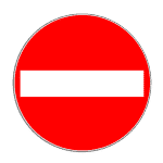 Verkehrszeichen 267 Verbot der Einfahrt