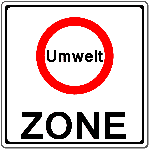 Verkehrszeichen 270-1 Beginn Verbotszone zur Verminderung schädlicher Luftverunreinigung in einer Zone