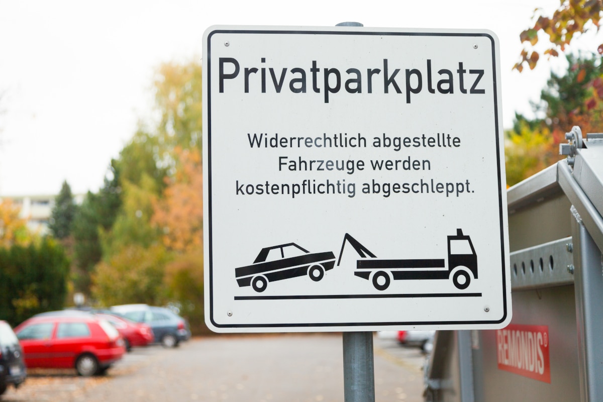 Parken Auf Privatparkplatz Strafe