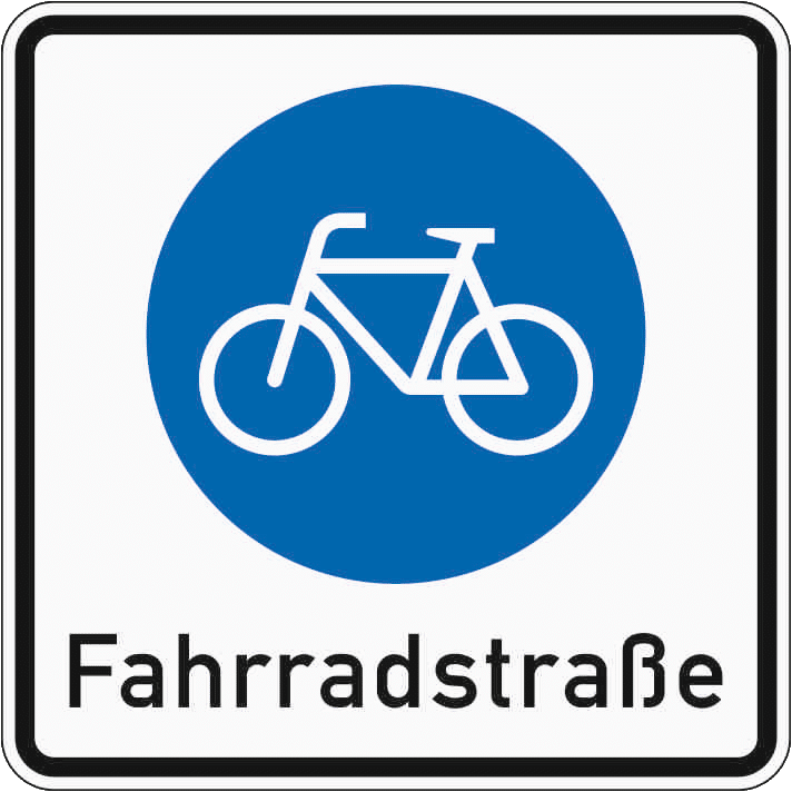 VZ 244.1: Beginn einer Fahrradstraße