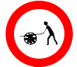 Zeichen Handwagen verboten